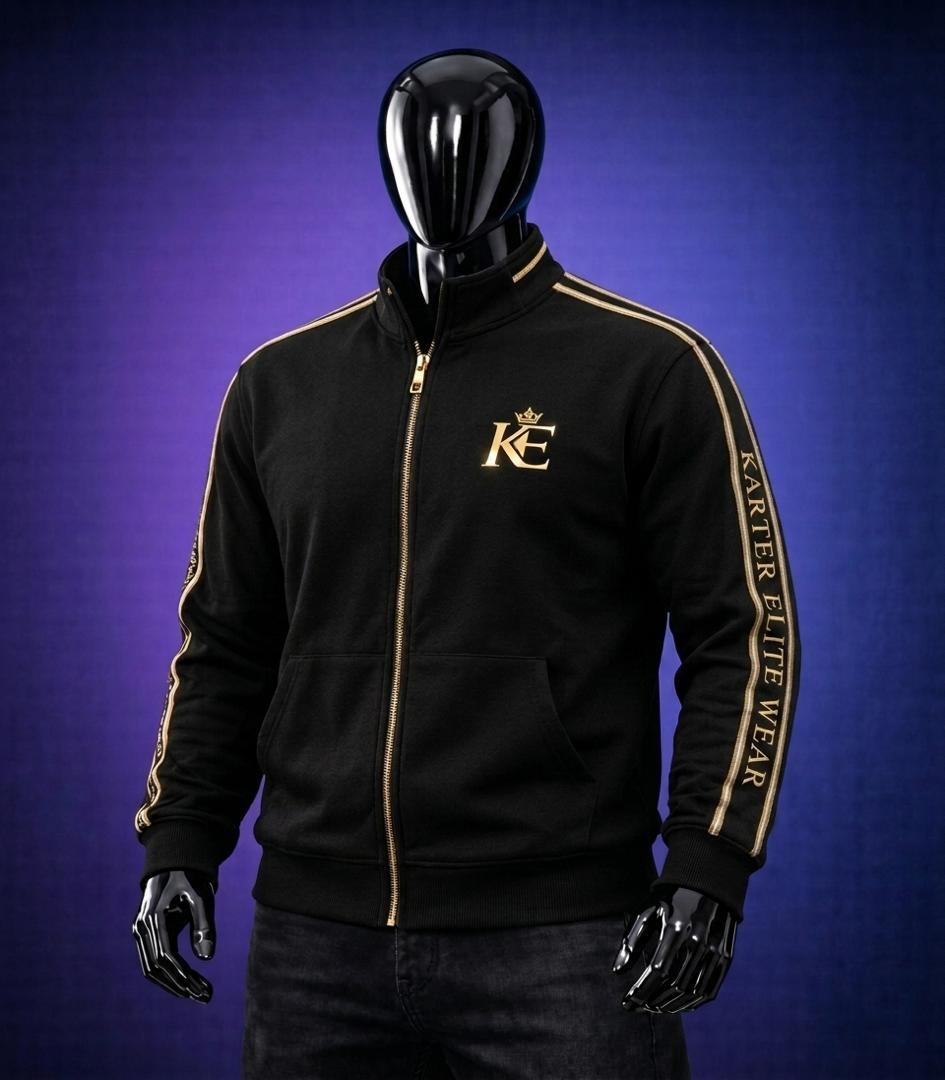 KE Gold Trim Zip-Up Jacket